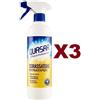 QUASAR 3 PZ QUASAR SGRASSATORE UNIVERSALE RAPIDO SPRAY 580ML EFFICACIA PROFESSIONALE