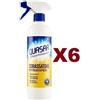 QUASAR 6 PZ QUASAR SGRASSATORE UNIVERSALE RAPIDO SPRAY 580ML EFFICACIA PROFESSIONALE
