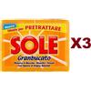 AVA 3 PZ SOLE GRANBUCATO SAPONE PER BUCATO A MANO (2x250gr) - 6 SAPONETTE da 250gr