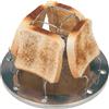 Vassoio per pane pieghevole a 4 fette poroso per tostapane per escursioni