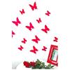 Ambiance Sticker Ambiance-Live Kit di Adesivi 12 3D Farfalle Rosse