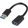 PRO SIGNAL - Cavo di prolunga USB 3.0 A maschio-femmina, 0,15 m nero