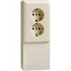 Schneider Electric Elso, Doppia presa elettrica, bianco, 515500
