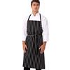 Chef Works B248 Premium tessuto grembiule, a righe, colore: Nero/Bianco