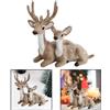 2x Renne Simulazione Animali Ornamenti Figurine Artigianato per Tavolo