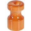FANTON Isolatore in ceramica colore terracotta Kit 6 isolatori Ø 16mm h 25 mm per installazioni cavo seta vintage completi di viti ottonate 89030TC