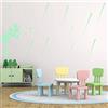 Walplus Meteor Glowing Plus Adesivi da Parete, Vinile, Multicolore, 126 x 95 x 3 cm