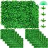 VEVOR Artificiale Pannello Siepe di Bosso UV 12 Pezzi 61 x 40,6 cm Edera Finta