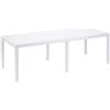 IPAE PROGARDEN Tavolo Allungabile Giardino Effetto Rattan Bianco PS361 Queen