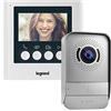 Legrand, videocitofono con 2 fili di collegamento, monitor a colori e fotocamera grandangolare, Grigio, 369110