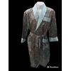 Bufri Vestaglia Sciallata Uomo Raso fantasia Cachemir Verde Taglia 48 Made in Italy