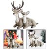 2x Renne Simulazione Animali Ornamenti Figurine Artigianato per Tavolo