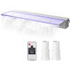 VEVOR Cascata Rettangolare Fontana da Piscina 36,2x3,2x8,1Pollici LED 17 Colori