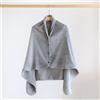 Morbido Coperta IN Pile Poncho Caldo Inverno Wrap Capo Scialle Mantello Bottone