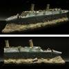 Acquario La Nave Relitto Decorazioni in Resina Titanic Perso Naufragio Barca