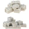 2 pezzi 1:35 Figure Scatole e borse per munizioni Mini non verniciate
