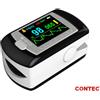 CONTEC 24H SpO2 Pulsossimetro da dito Monitor per ossigeno nel sangue ricaricabile CE
