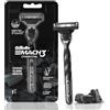 Gillette 3x Rasoi da barba Gillette Mach3 al carbone per uomo Rasatura pulita...