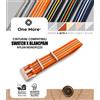 One More Cinturino Nylon Compatibile Swatch X Blancpain Fifty Fathoms 22mm indiano artico