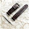 NICKSTON Marrone Scuro Tooled Cinturino IN Pelle per Samsung Galaxy Watch 3 41mm Case -