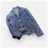 Donna Jeans Cappotto Giacca Top Farfalla Ricamo Rana Bottoni Stile Etnico