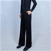 Uomo Elasticizzato Stanza da Ballo Danza Pantaloni Latino Salsa Moderno Nero