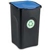 StefanPlast Ecogreen Pattumiera Differenziata 50Lt Colore Nero e blu