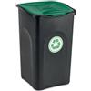 StefanPlast Ecogreen Pattumiera Differenziata 50Lt Colore Nero e Verde