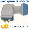 FTE MAXITAL LNB Universale Auriga Illuminatore 4 Uscite Singole Convertitore Satellitare