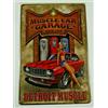 N/A PB78 PLAQUES TOLEE vintage 20 X 30 cm : Pin'up DETROIT MUSCLE GARAGE