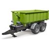 Bruder Mezzo Agricolo Bruder 2035 Rimorchio Container Ribaltabile Verde Per Trattori