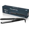 Rowenta SF1810 Express Style piastra, due impostazioni di temperatura da 180 a 210 °C, piastra flottanti, tempo di riscaldamento 45 secondi, Nero/Argento