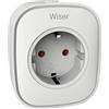 Schneider Electric CCTFR6501 Wiser Smart Home Plug (intermedio), con funzione app gratuita, compatibile con Amazon Alexa e Google Home, risparmio energetico