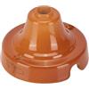 FANTON Rosone liscio in ceramica colore Terracotta Ø 70 mm in porcellana per lampade a sospensione e cavo tessile 84027TC