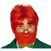 Fiestas Guirca Parrucca rossa con barba folletto gnomo san Patrick