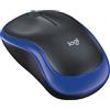 Logitech M185 Mouse Wireless, 2,4 Ghz Con Mini Ricevitore Usb, Durata Batteria Di 12 Mesi, Tracciamento Ottico 1000 Dpi, Ambidestro, Compatibile con Pc, Mac, Laptop, Blu
