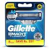 Gillette Mach3 Mach 3 Turbo Lame da barba da uomo per rasoio - 8 cartucce nuove