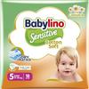Babylino Sensitive Pannolini Taglia 5, Junior (11-16kg), 18 Unità
