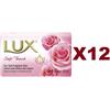 Lux 12 PZ SAPONETTA LUX SAPONE SOLIDO SOFT TOUCH FRENCH ROSE & ALMOND OIL 80GR