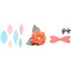 MISS KUTY Set di 3 matrici spesse ZUG, foglie, fiori, fiocchi