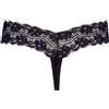 Cottelli Collection Perizoma sensuale donna sexy mutanda tanga in pizzo nero slip intimo aperto hot