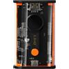 LinQ Powerbank 16000 mAh USB-C 20W + USB 22,5W display LED LinQ arancione trasparente
