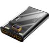 LinQ Powerbank 16000mAh USB-C 20W + 2 USB 22,5W display LED LinQ TM16002 nero
