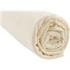 Easy dort Lenzuolo in cotone biologico per letto king size 160x200-Ecru