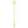 Amen Collana Rosario Y AMEN CRO25G Argento 925 Dorato con Grani Lisci 50 cm