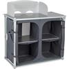Bo-Camp Quick Up Solid - Kã ¼ chenschrank Pieghevole 4 Fã ¤ ergonomico con ripiano + Top + Protezione Antivento