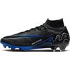 Nike Zoom Superfly 9 Elite Fg, Soccer Shoe Uomo, Black/Chrome-Hyper Royal, 40.5 EU