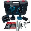 Kit Potatura Mini Motosega 6" Forbice Cesoia a Batteria doppia lama kit completo
