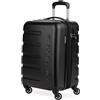 SwissGear 7366 Bagaglio rigido espandibile da 45,7 cm, Nero, Carry-On 18-Inch, 7366 Hardside bagagli espandibile con ruote girevoli