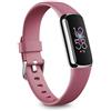 Fitbit Luxe Health & Fitness Tracker with 6-Month Fitbit Premium Membership Included, Stress Management Tools and up to 5 Days Battery, Orchidea Rosa/Acciaio Inossidabile Platino